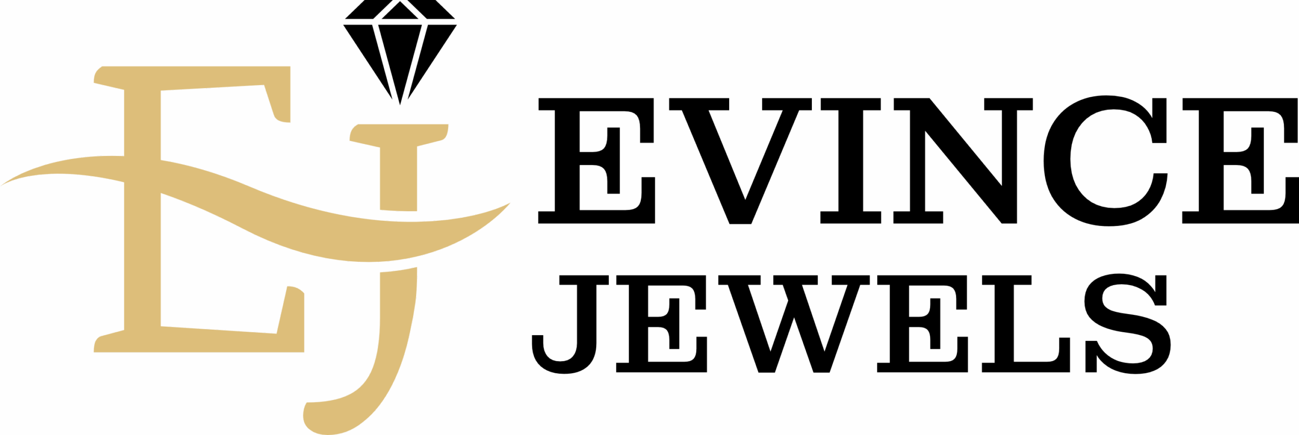 Evince Jewels Logo 3000 Black Gold
